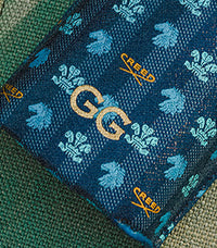 Leather Embossing Creed Embossed Leather Sleeve with two initials GG