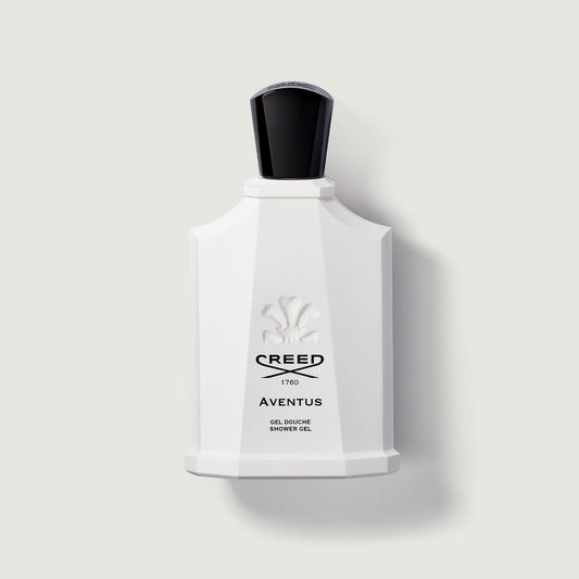 bottle of aventus shower gel