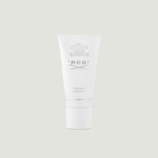 white tube labelled silver mountain water aftershave balm