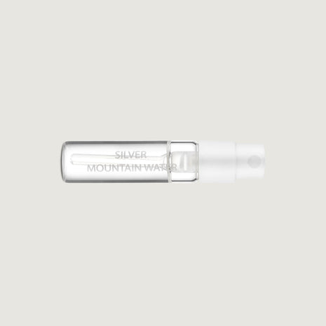 1.7ml sample vial labelled silver mountain water