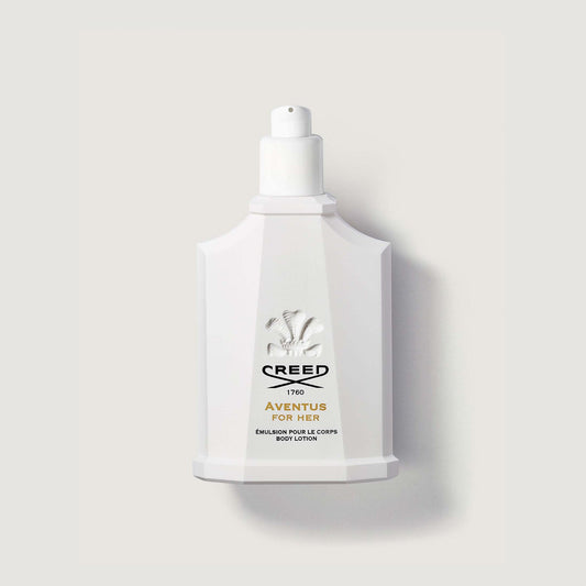 bottle of aventus of her body lotion