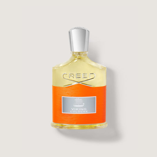 Viking Cologne 100ml Bottle with silver cap and orange label